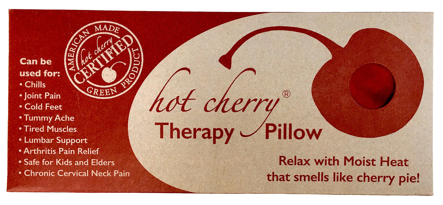Red ultra-suede cervical neck pillow