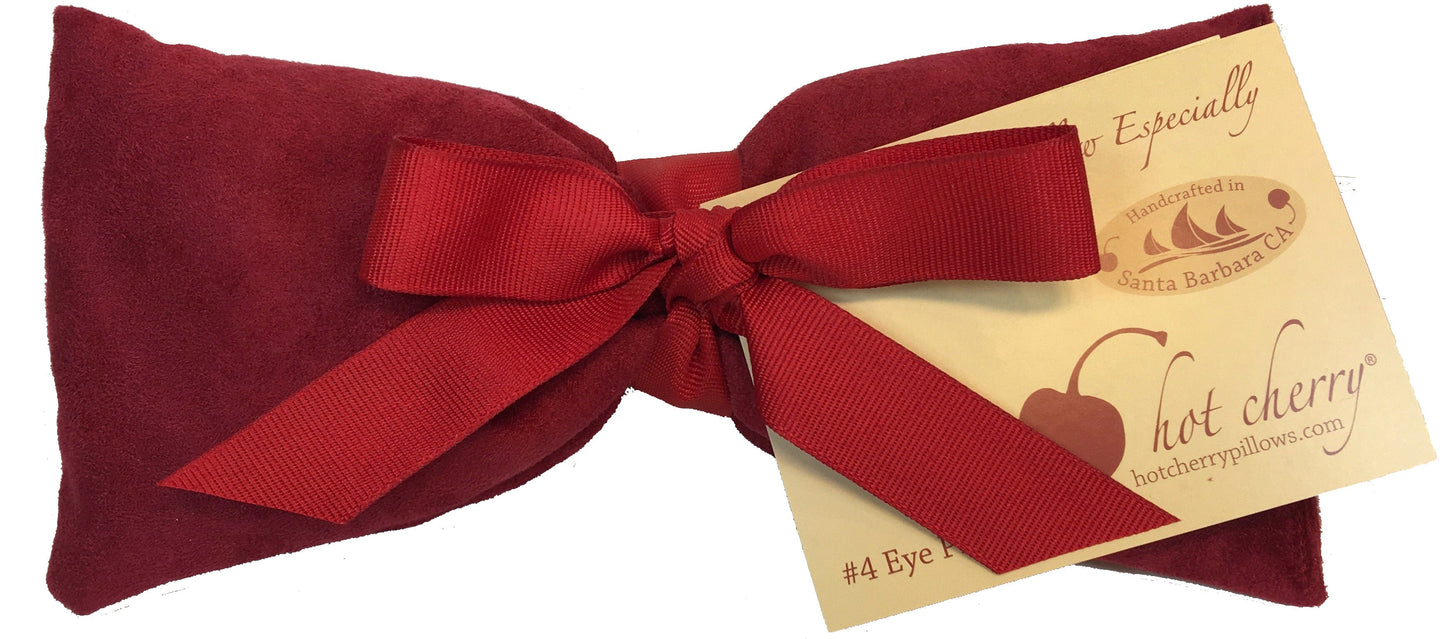 Eye Pillow in Plush Red Ultra-Suede-1
