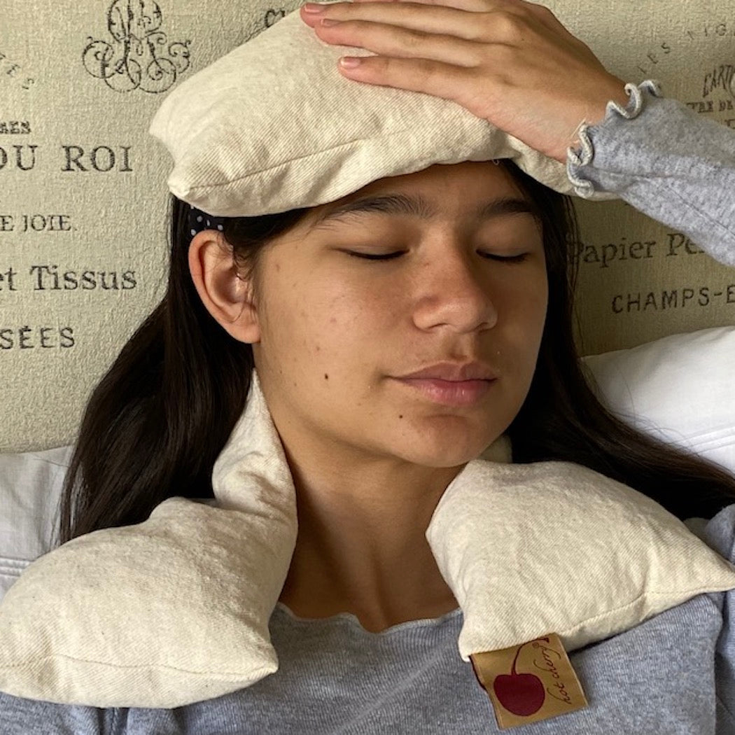 The Settle Neck Wrap — Natural Denim