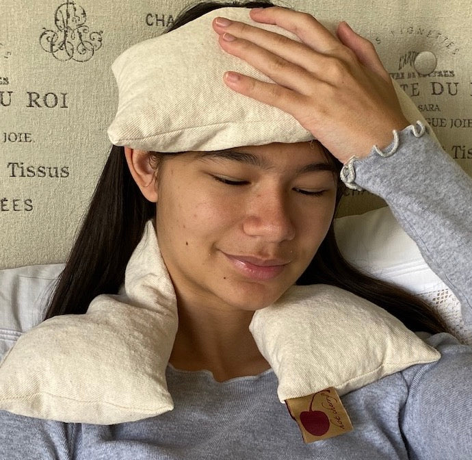 Eye Pillow in Unbleached, Pre-washed, Natural Denim-4
