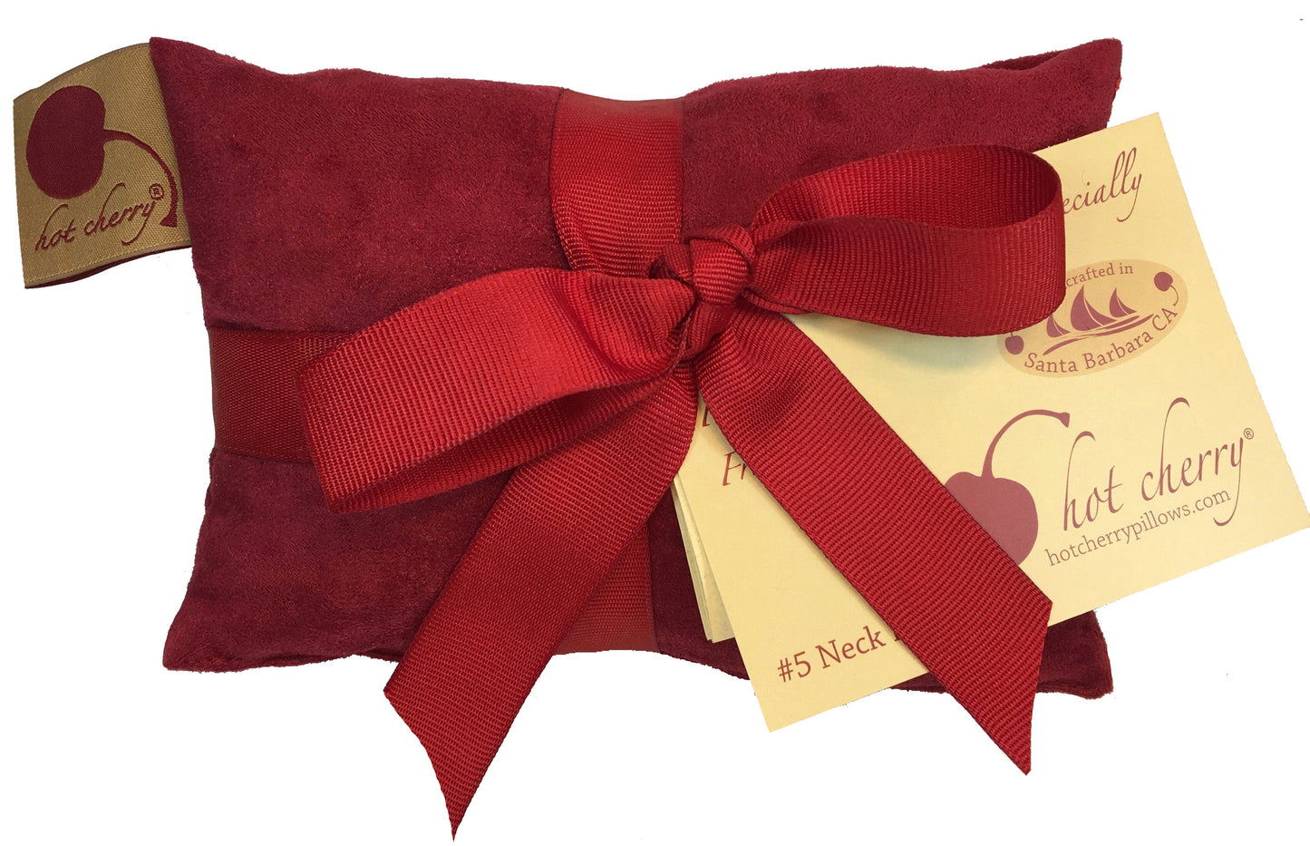 Neck Wrap in Plush Red Ultra-Suede-1