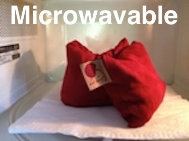 Feel Better Pack in Red Denim: Square, Eye Pillow & Neck Wrap-4