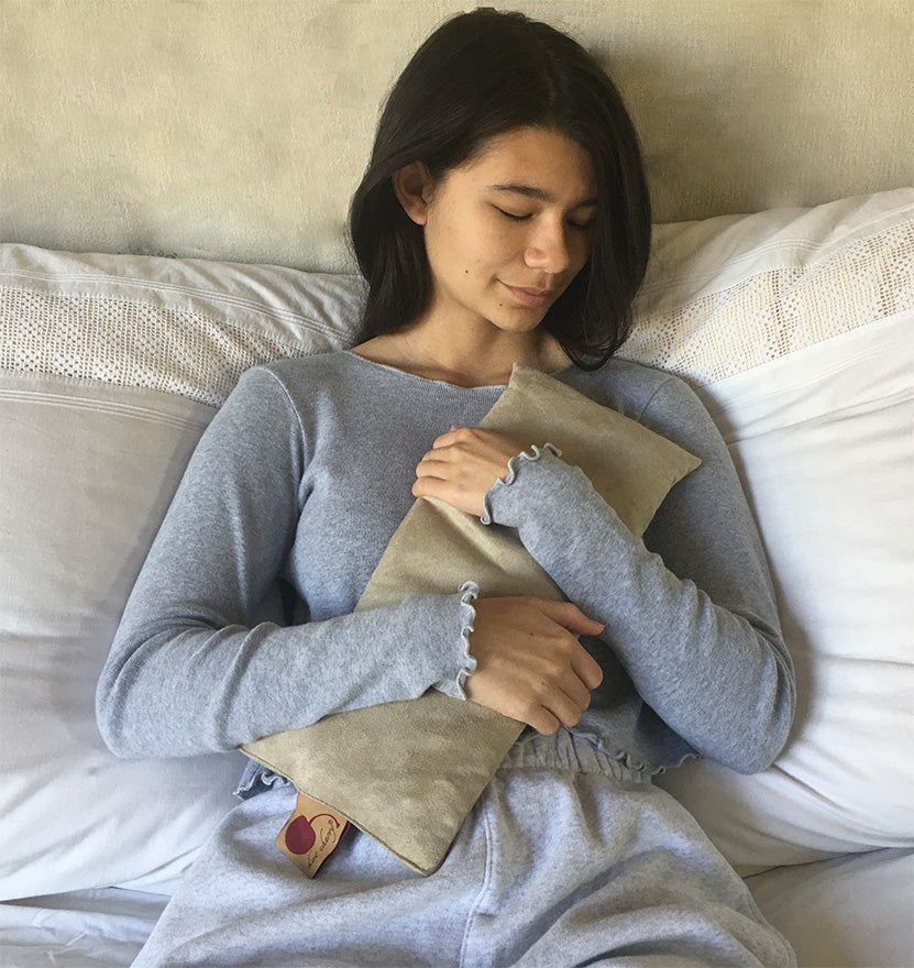 Rectangle/Cervical Pillow in Plush Tan Ultra-Suede-2