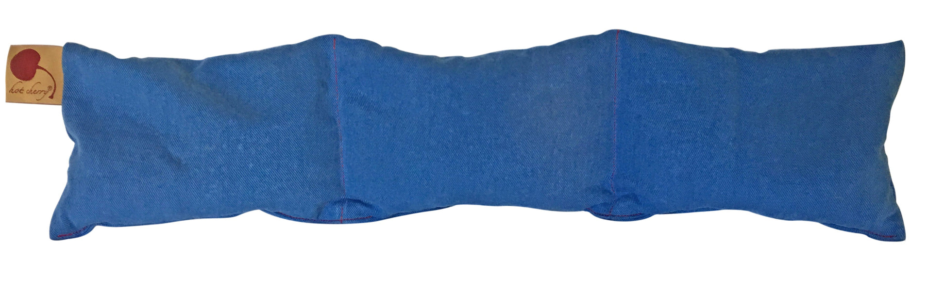 Hot Cherry Neck Wrap in Blue Denim-2