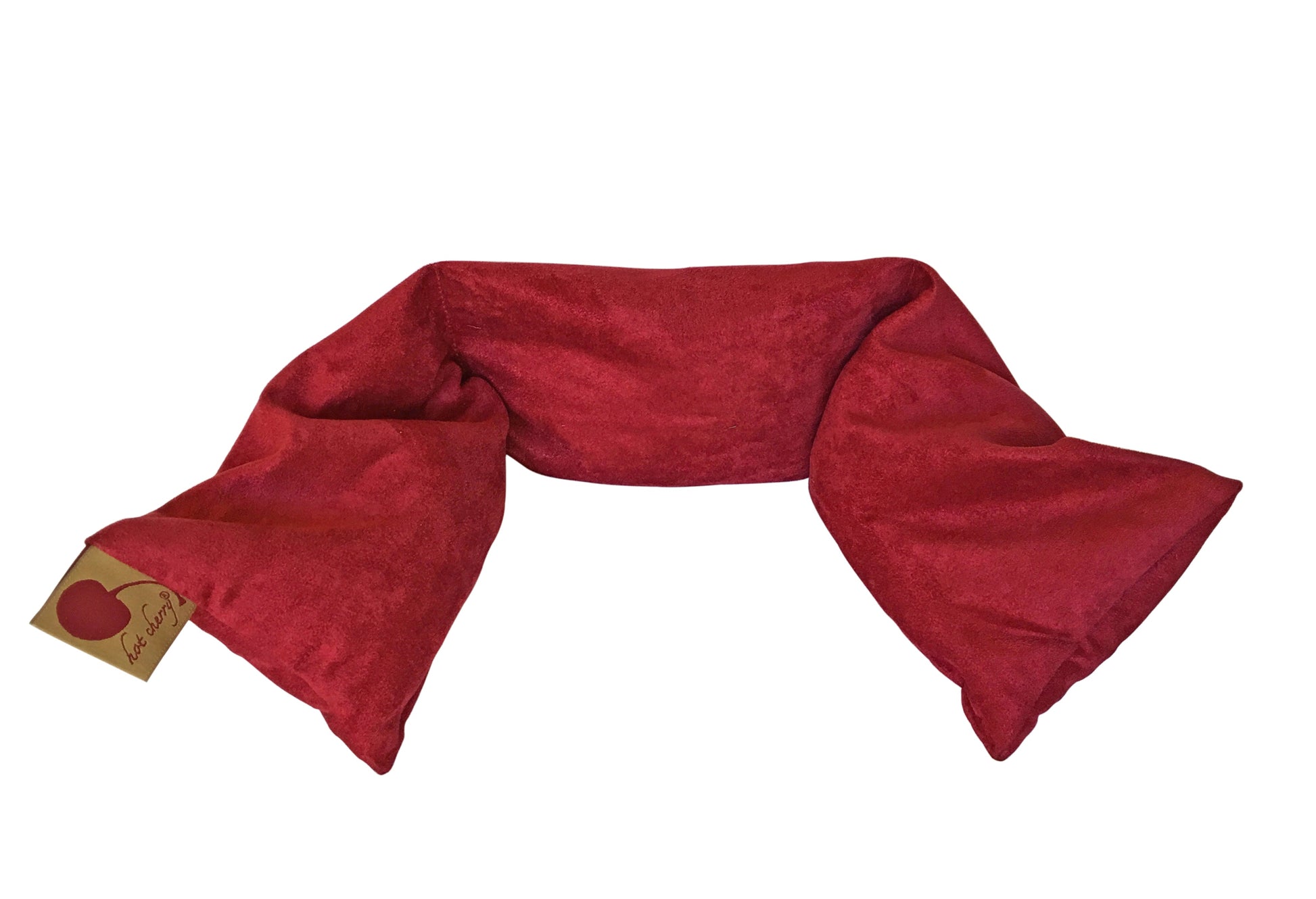 Neck Wrap in Plush Red Ultra-Suede-2