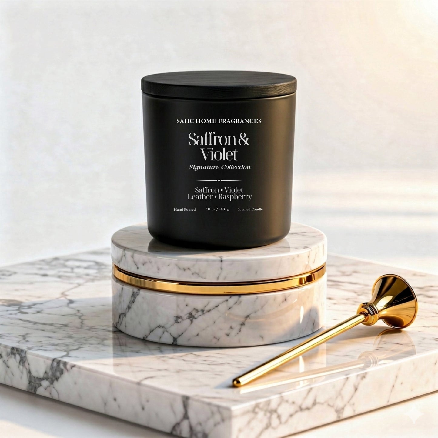 Saffron & Violet Luxury Fragrance Candle