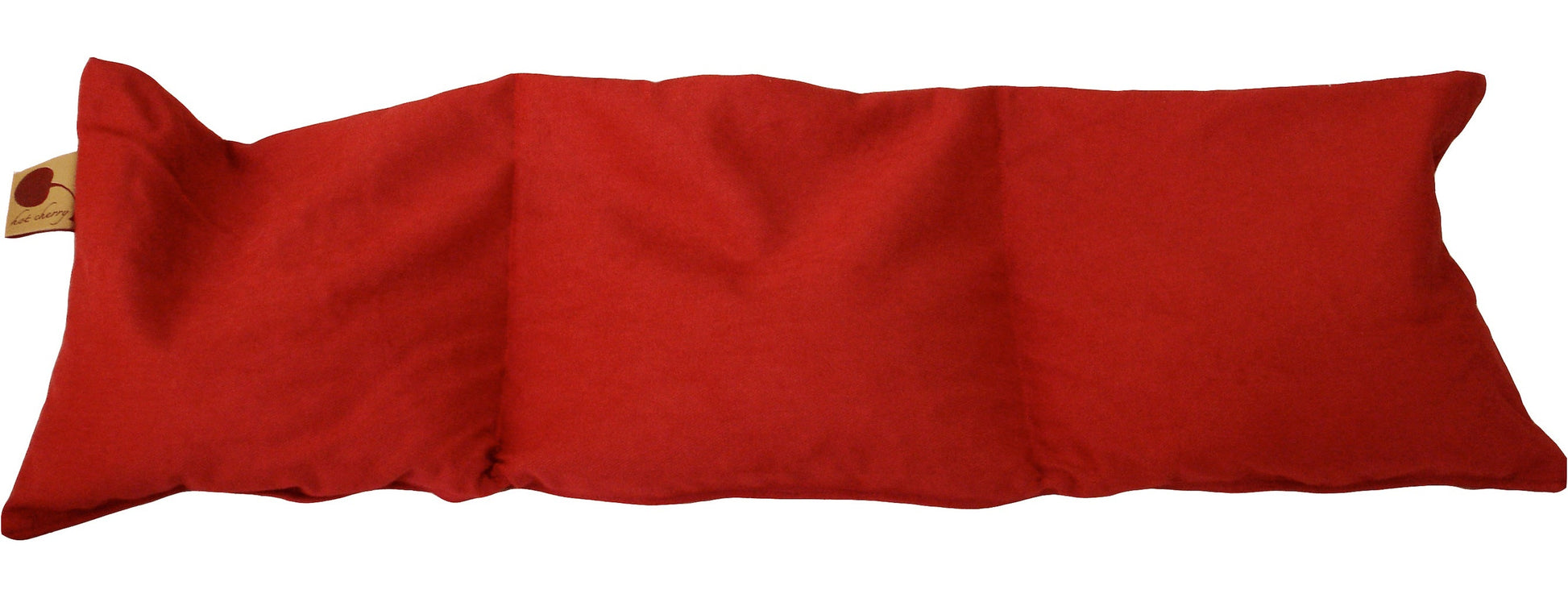 Triple Square Pillow in Red Denim-2